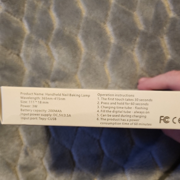 🍀Handheld Nail Art Baking Lamp in Pink and White - Picture 2 of 2